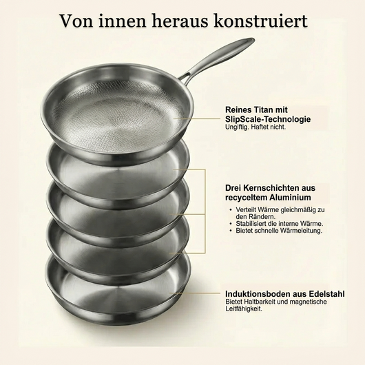 TitanPro™ G5 Titanium-Pfanne